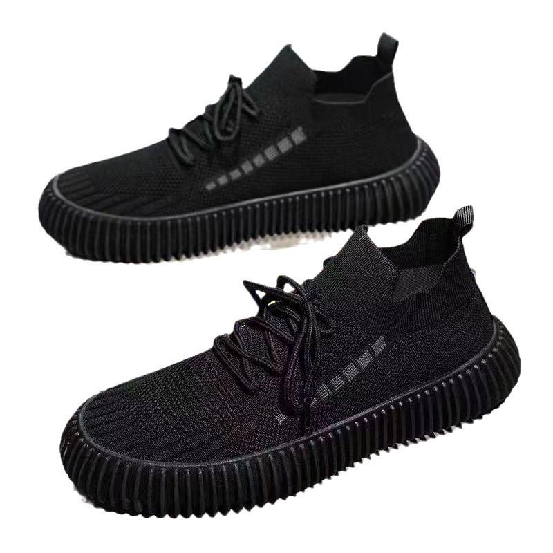 Buty siatkowe męskie letnie buty sportowe siatkowe oddychające miękka podeszwa ultralekkie buty codzienne płaskie buty do biegania