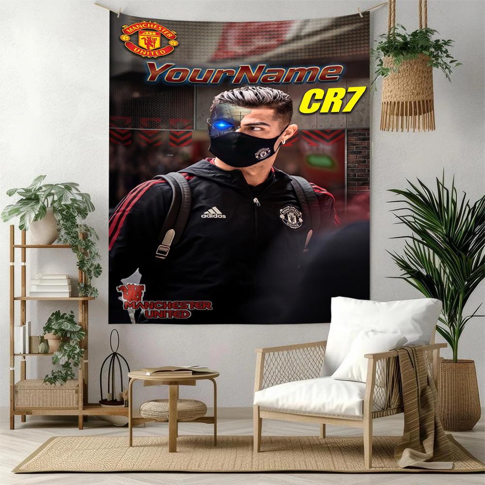 Manchester Custom Your Name Wall Decor Tapestry Art For Pet Memorial Birthdaywedding Party Backdrop Family Gift