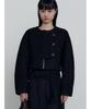 Make A Toast Wool Boucle Volume Jacket Black Mbefjk002Bk