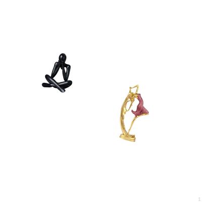 Modern Abstract Ballerina Figurine Sculpture for Living Room Bookshelf Office Desk Bedroom Home