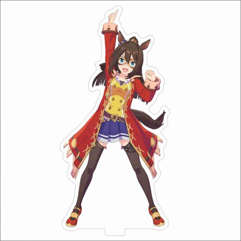 Japan Beautiful Derbil 15 Cm Cartoon Characters Acrylic Double-sided Stand Model Kawaii Cute Office Decoration Panel Permanent Recording Fans