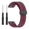 Silicone Watch Band for Garmin Fenix 8 43mm/Forerunner 570 42mm/Fenix 7S/6S/5S,Magnetic Buckle 20mm Sport Strap with Tools