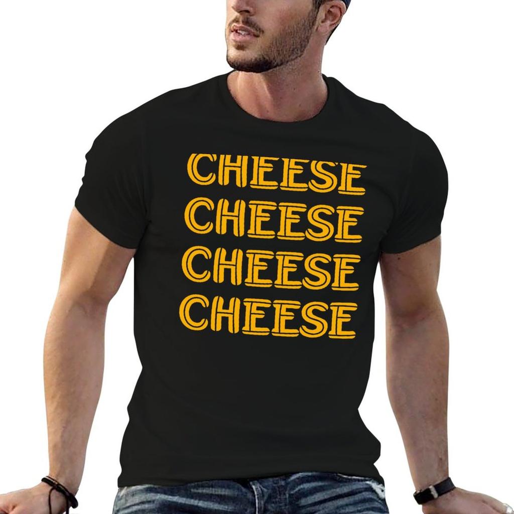 Cheese Words T-Shirt Christmas Casual Short Sleeve Top