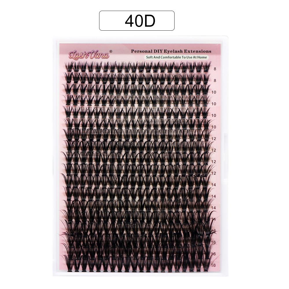 DIY Lash Extension Kit: European & American Cluster False Eyelashes & Tools