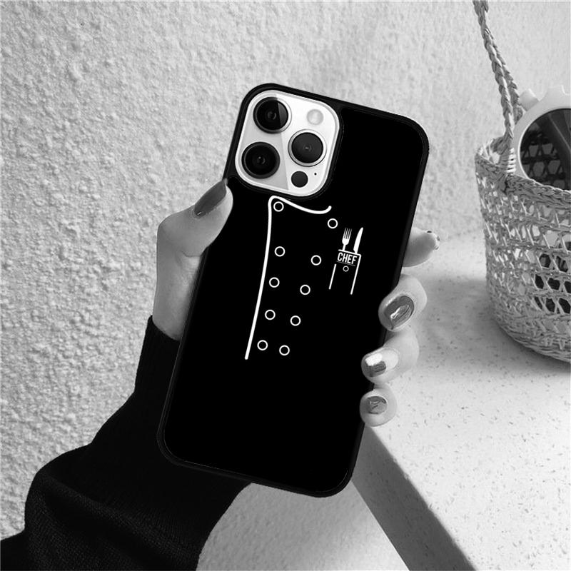 Chef's Uniform Jacket Chef Dad Phone Case for iPhone 17 Air 16 PRO MAX 15 14 PLUS 12 11 13 Back Cover Fundas coque