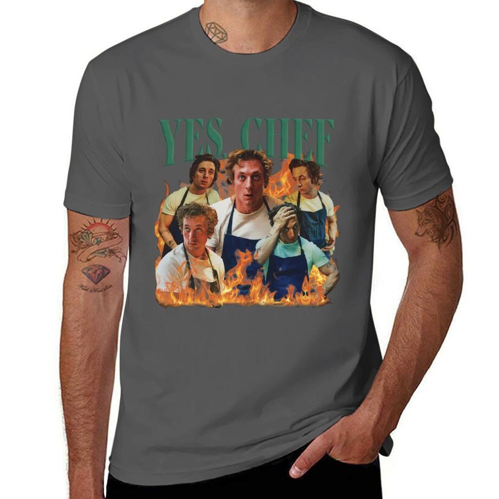 Yes Chef Jeremy Allen White The Bear Tv Show Tshirt Street Fashion Casual Tee Shirt