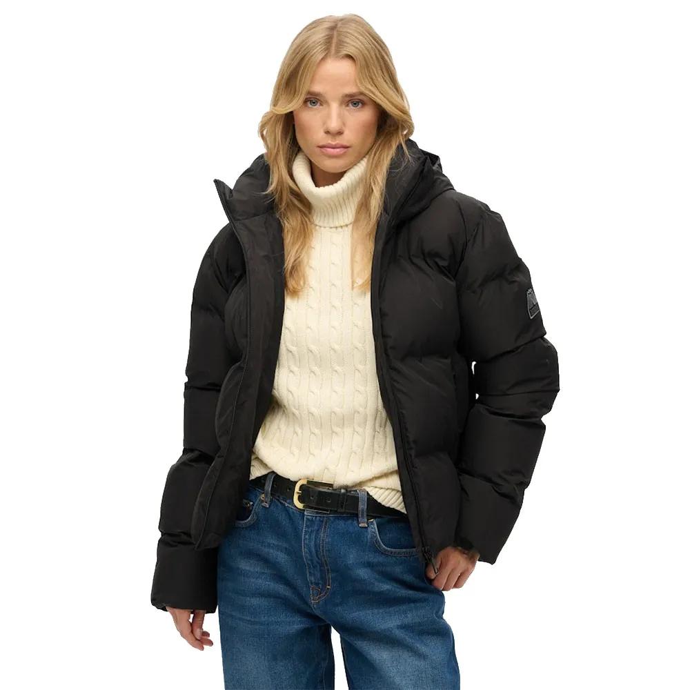 Superdry Damen Schwarz -Daunenjacke City - Bild 3