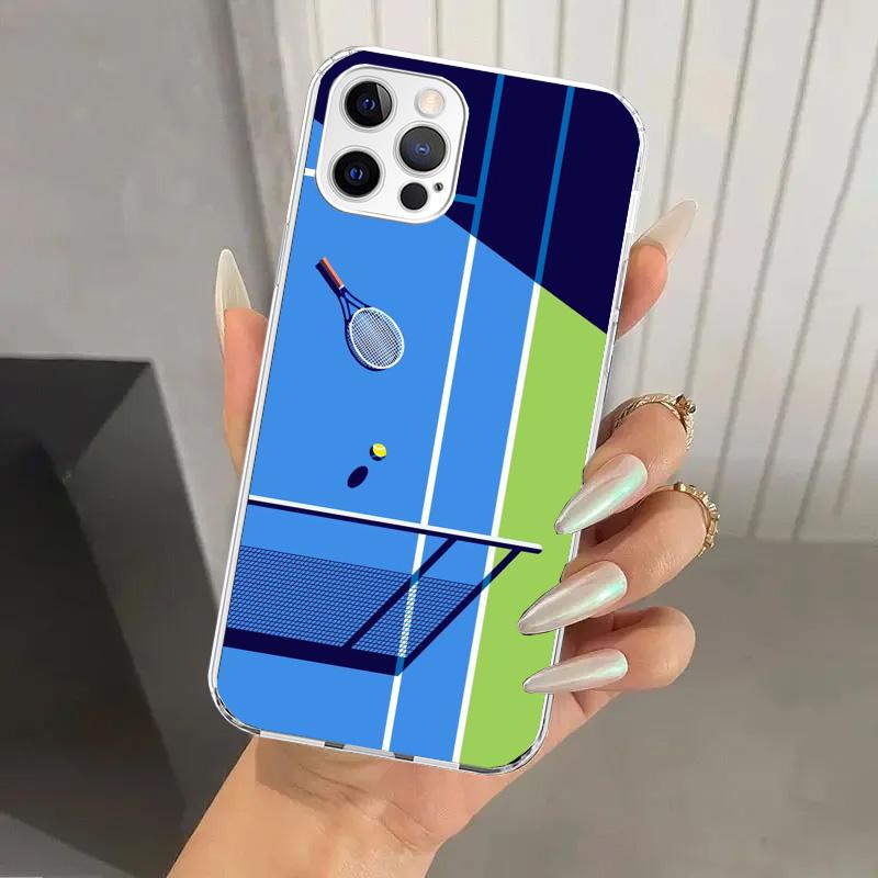 Tennis Sport Phone Case for Iphone 17 Air 16 15 Plus 14 13 Mini 12 11 Pro Max 16E 7 8 SE 2020 Soft Funda Print Shell 17 Air 16 1