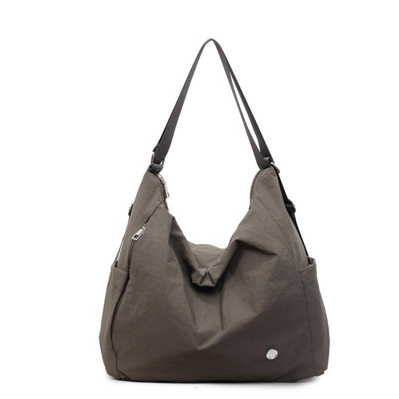 Borsa a Tote in Nylon da Donna con Chiusura a Zip e Grande Capacità per l'Uso Quotidiano