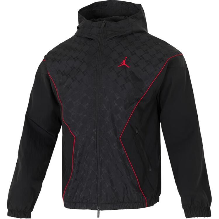 Jordan Brooklyn Jackets Men`s Black Hooded