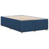 Bed Frame without Mattress Blue 120 x 190 cm Fabric