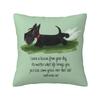 Kawaii Scottie Dog Pillow Covers Bedroom Decoration Luxury Scottish Terrier Cushion Decoration Salon Square Pillowcase