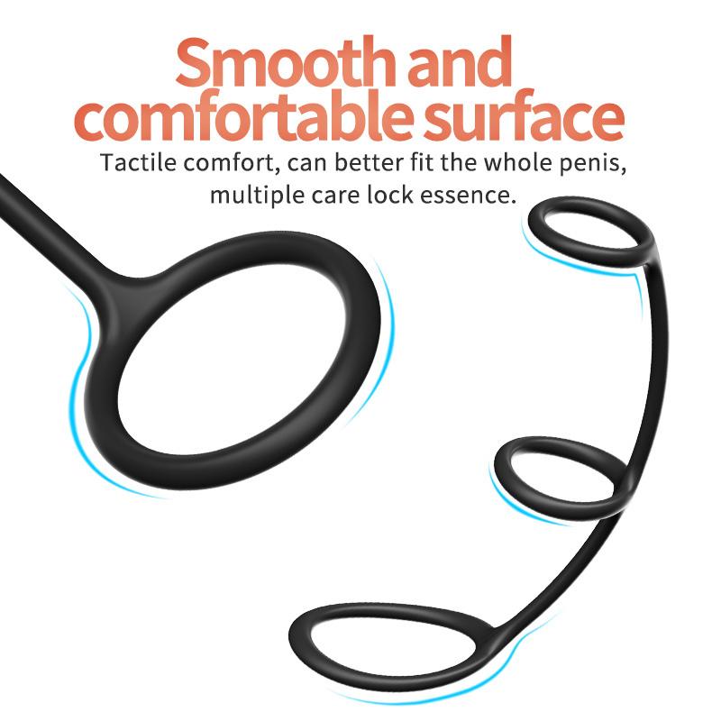 Reusable Silicone Cock Ring Delayed Ejaculation Penis Ring Adult Product Male Dick Masturbator Erotic Sex Toy Shop for Couple