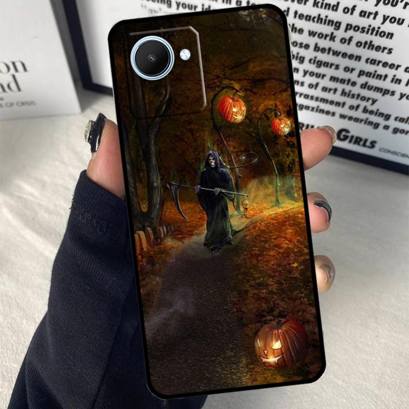 Halloween Pumpkin Ghost Mummy For Realme C55 C75 C67 C63 C51 C61 C53 C35 C65 C71 11 12 13 14 Pro Plus GT6 GT7 15 Pro Case