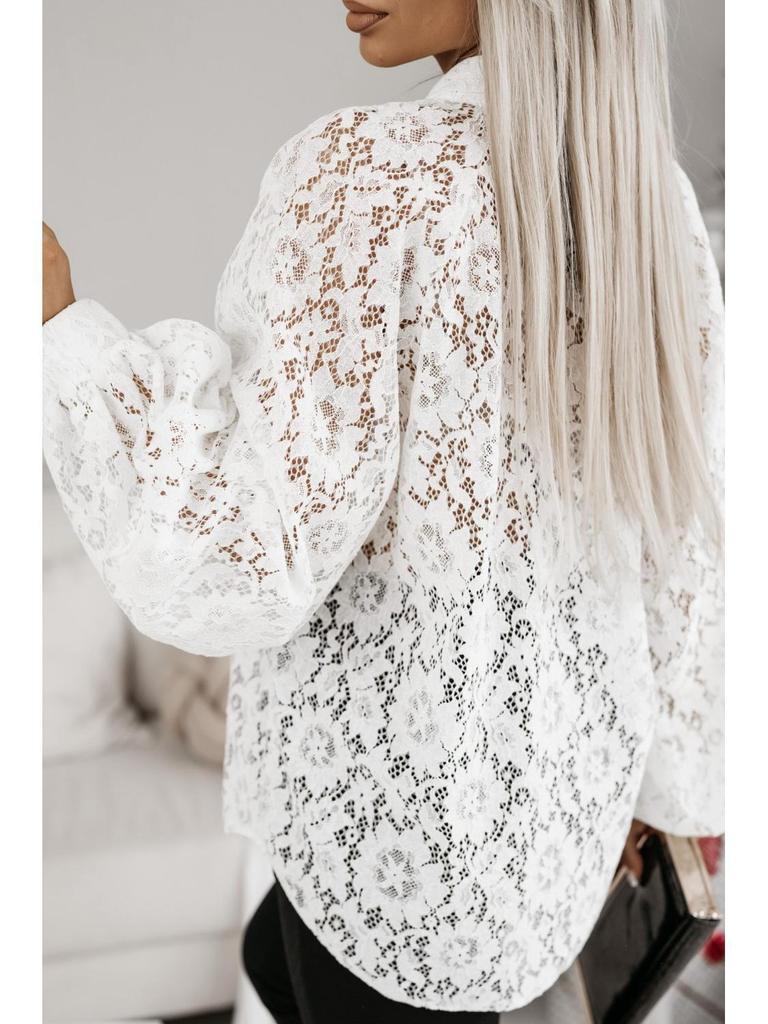 Frühlings Europäisches & Amerikanisches Damen Sexy Spitzenhemd