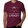 I'm Just Plane Crazy T-Shirt designer shirts oversized graphic tee fitted t shirts for men