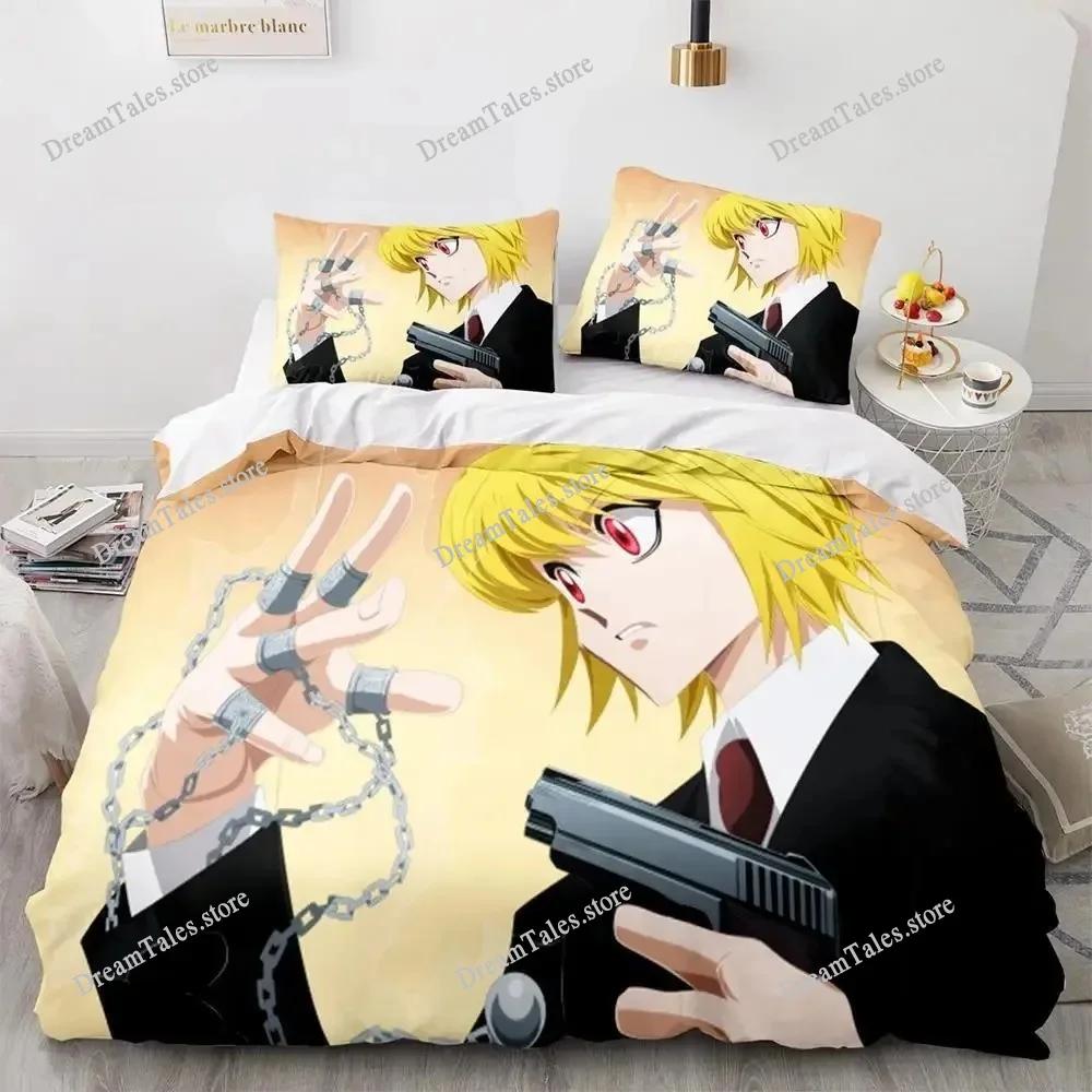 3D Printed Anime Hunter × Hunter Bedding Set Duvet Cover Bedroom Comforter Single Twin King _Size Quilt Cover Home Textiles