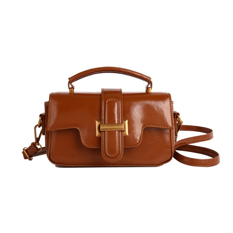 New niche retro handbag small bag women's simple small square bag versatile shoulder messenger bag