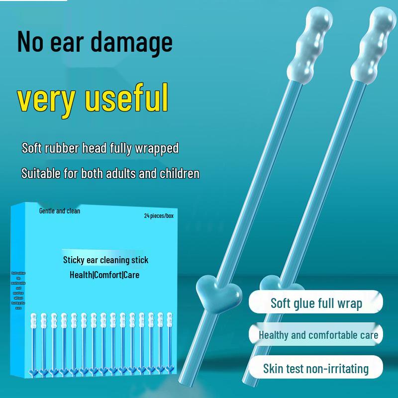 Disposable Gentle Sticky Ear Pick for Children - Safe Ear Cleaning Cotton Swabs