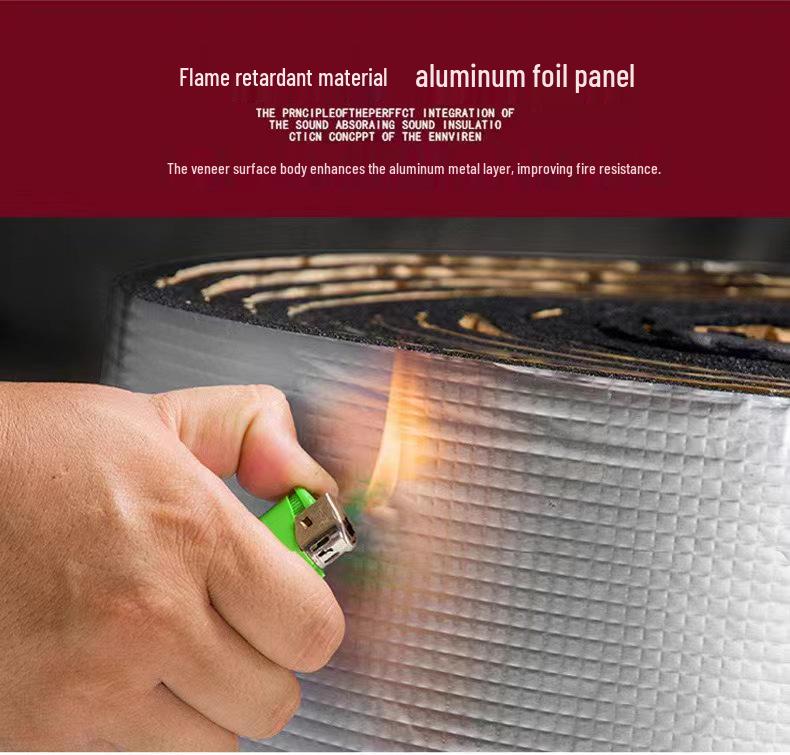 150x50cm Self-Adhesive Aluminum Foil Sound & Heat Insulation for Car Chassis, Doors & Engine Hoods