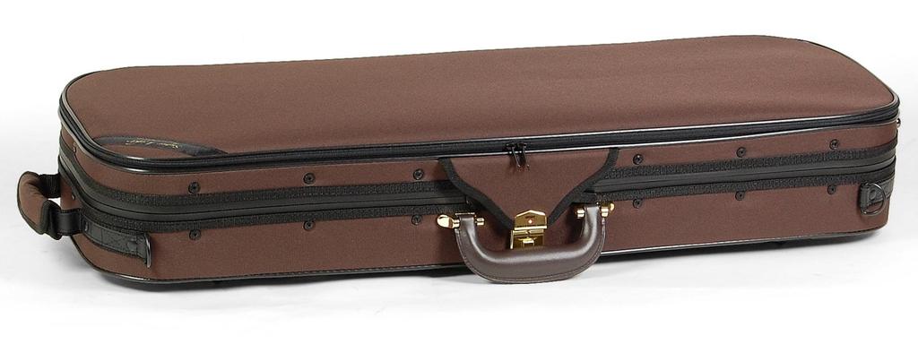 Super Light Oblong Violin Case (Square), Brown