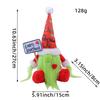 Green-haired Grinch Gnome Doll with Long Beard