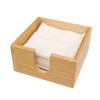 Bamboo Square Desktop Tissue Box with Logo