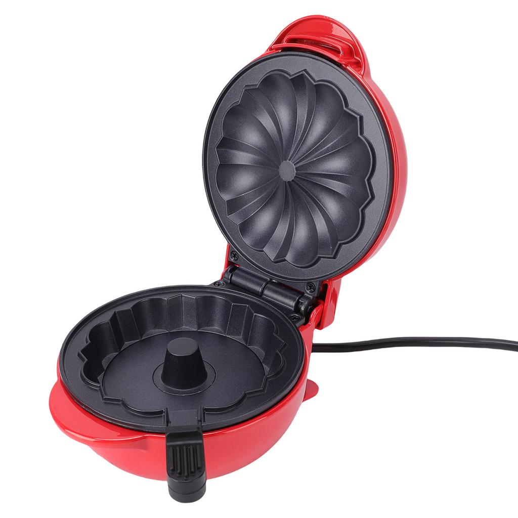 Cake Maker Machine Double Sided Heating Non Stick Coating Waffle Maker with Indicator Light for Breakfast Snacks Desserts