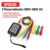 SP8030 3 Phase Rotation Sequence Indicator Meter Tester Detector 200V-480V