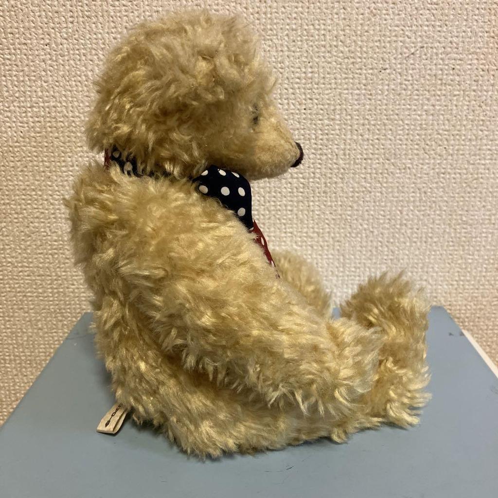 [USED] Sun Arrow Teddy Bear Plush Toy, Fluffy Bear, Gentleman Bear with Ribbon