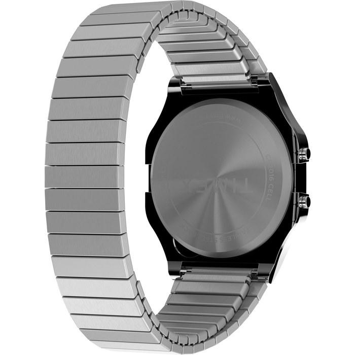Timex T80 34mm Watch Stainless Steel Bracelet, Stainless Steel/Silver-Tone/Digital. Modern.