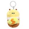 Cute Honey Bee Plush Doll Pendant for Couples Soft Stuffed Animal Keychain Funny Birthday Gift for Kids Friends Boys And Girls
