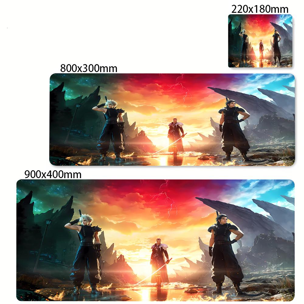 FINAL FANTASY VII Lockhart Tappetino Mouse Grande XL Accessori Gaming Tastiera Gamer Tappetino Gomma Scrivania Accessori PC Tappetino Mouse eSport
