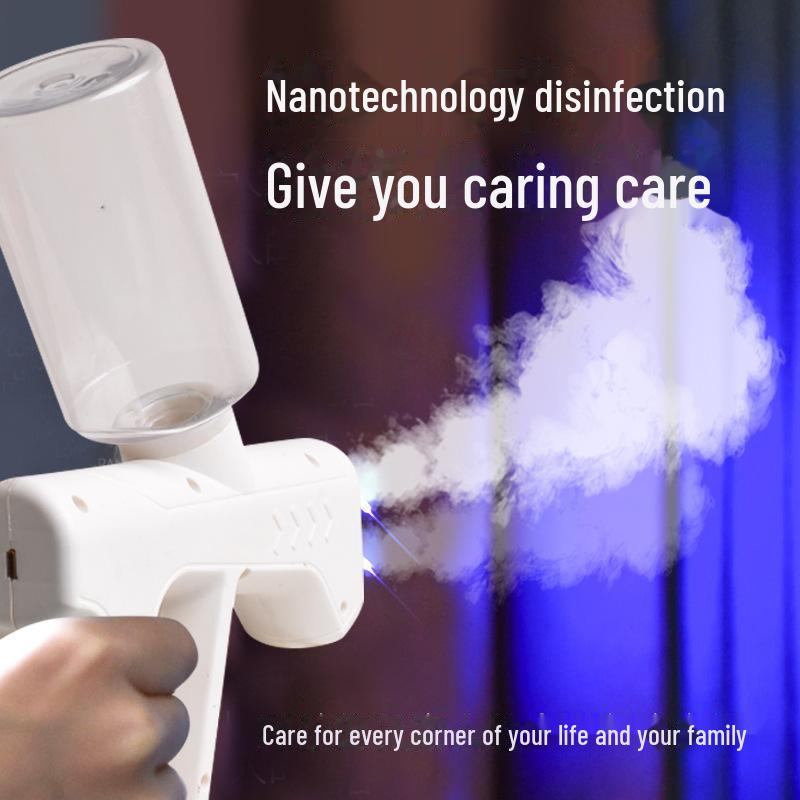 Nano Blaulicht Desinfektionssprühpistole - Tragbarer, Schnelllade-Sterilisator für den Innen- und Außenbereich