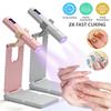 Nails Lamp with Base Portable Nail UV LED Lamp Rechargeable Nails Gel Polish Drying UV Lamp for Nails Art Desk Stand