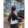 New Denim Canvas Shoulder Bags Casual Blue Top Handle Bags for Women Y2k Underarm Bags Fashion Female Planet Decor Handbags