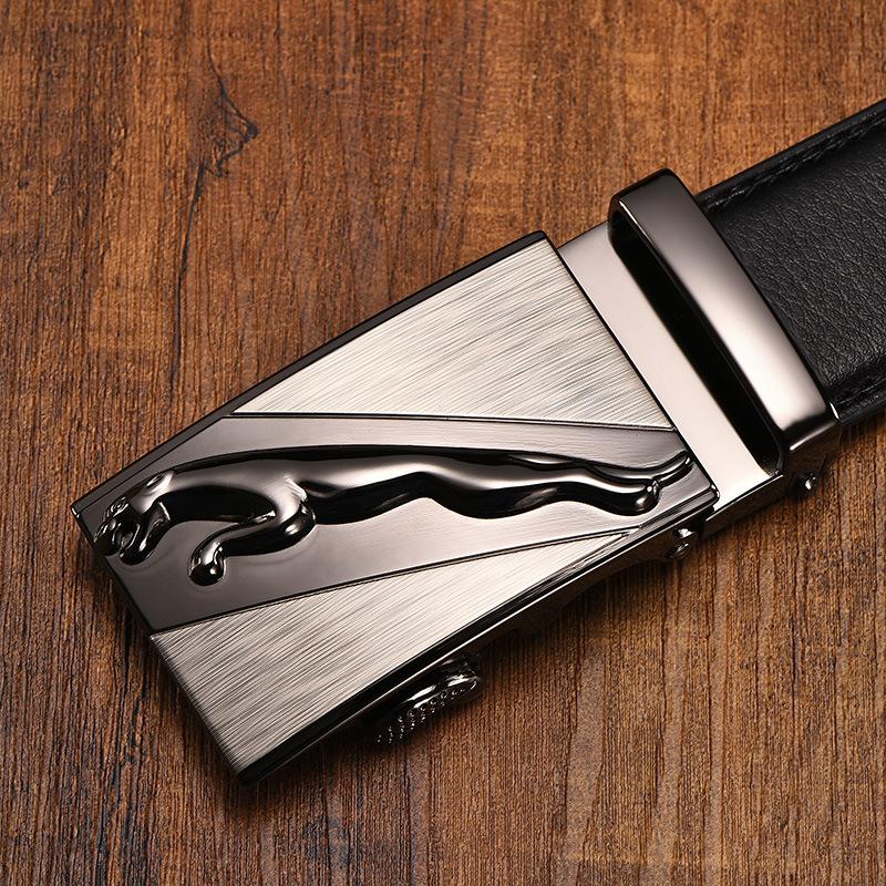 Men'S Automatic Buckle Belt True Two-Layer Cowhide Automatic Buckle High-End Men'S Pants Belt Business Source