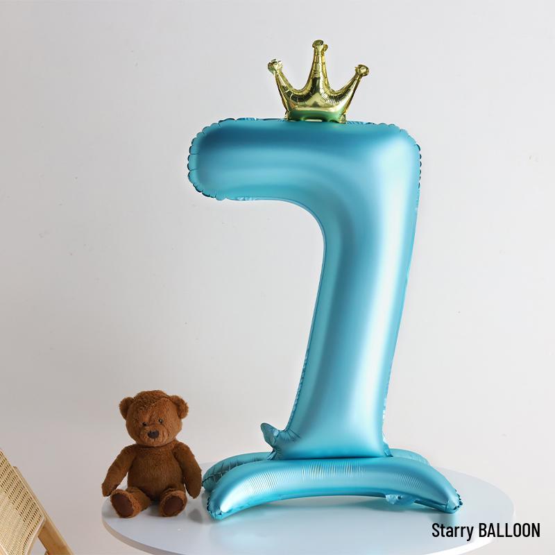 Pink Crown Number Balloon Decorations for Girl's First Birthday