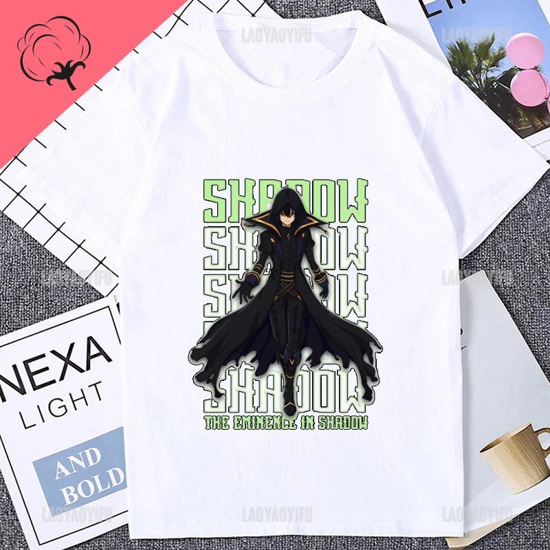 The Eminence In Shadow Cool Printed Anime T-shirt Cotton Fashion Harajuku Style Man T Shirt Casual Loose Streetwear Unisex Tees