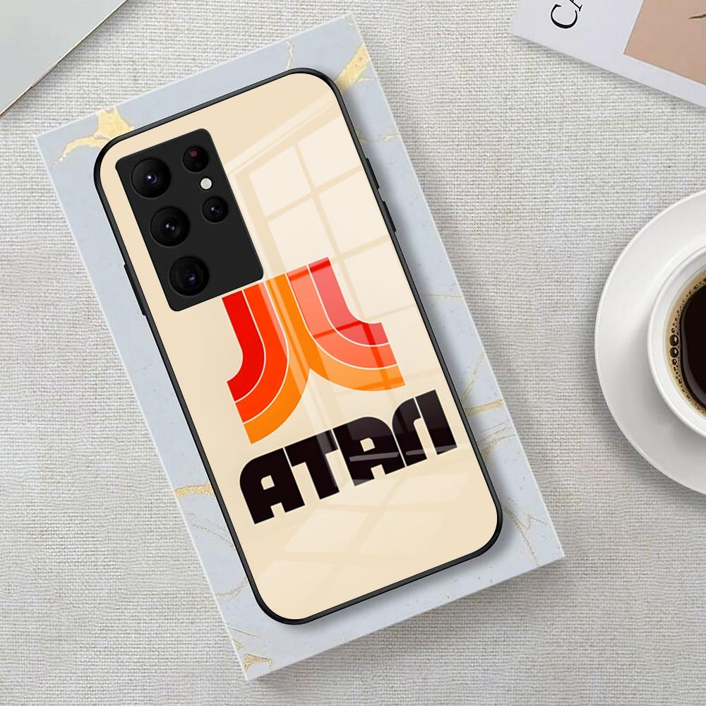 Game Atari Phone Case For Samsung S26 S25 Edge Ultra 23 22 21 20 Ultra Plus S24 Fe Glass Cover