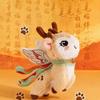 Cartoon Flying Cat Pendant Soft Plush Doll Key Ring Nine-Colored Deer Keychain  Festival Gifts