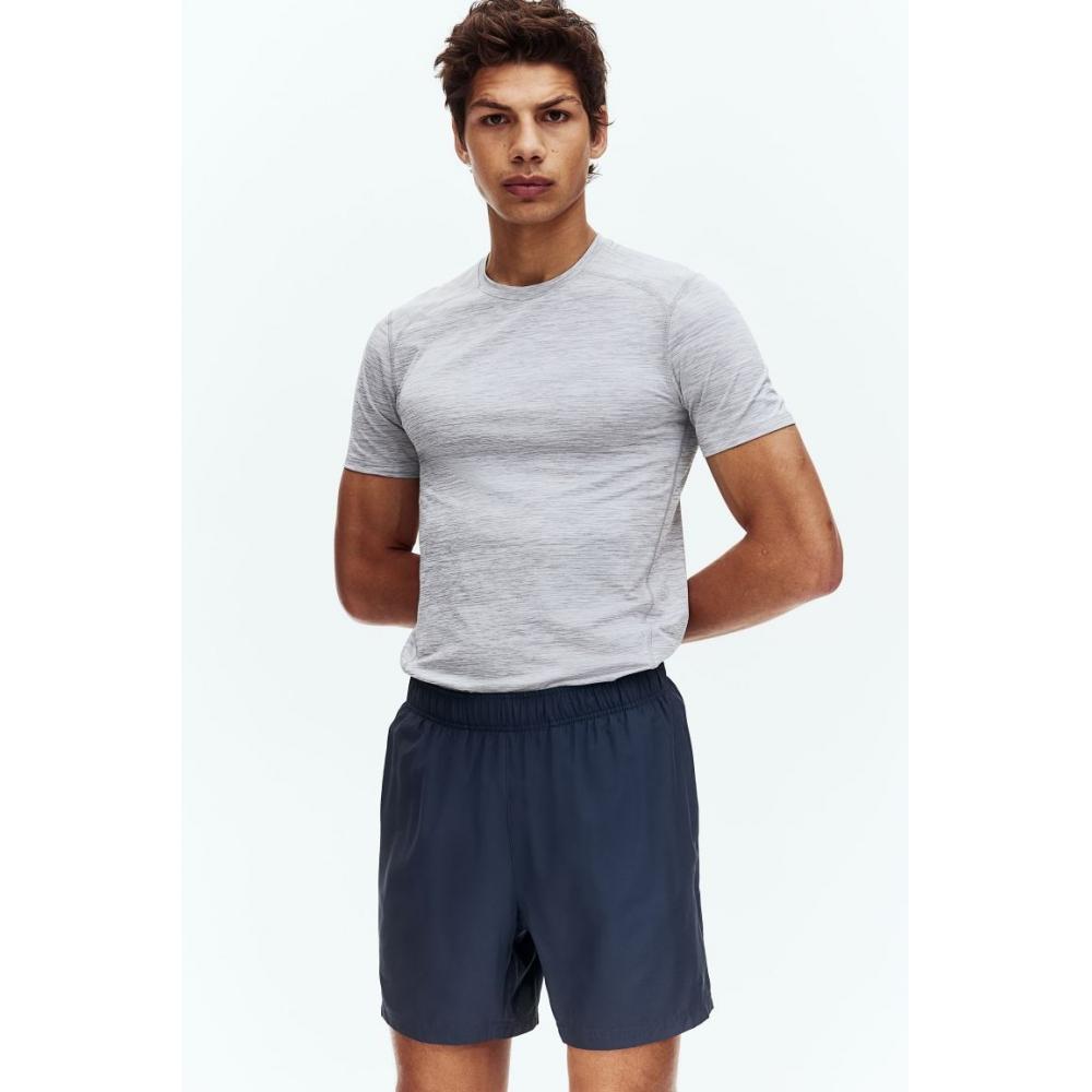 H M dryMove 4 Part Sport sHorts Navy Blue