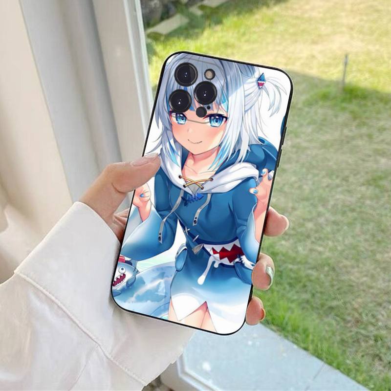 

Чехол для телефона YNDFCNB Gawr Gura для iPhone 6 7 8 Plus 11 12 13 14 Pro SE 2020 MAX Mini X XS XR, задняя крышка Funda iphone 14 plus