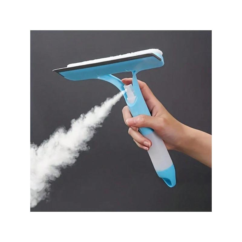 

1pc Multifunctional Glass Scraper With Spray Bottle - Great For Cleaning Mirrors, Windows And Cars - Including Bathroom Accessories