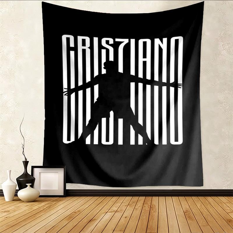 Cr7 Portugal Pattern Tapestry Wall Hanging Boho Aesthetic Wall Blanket For Bedroom Living Room Dorm Home Wall Decor 1012659