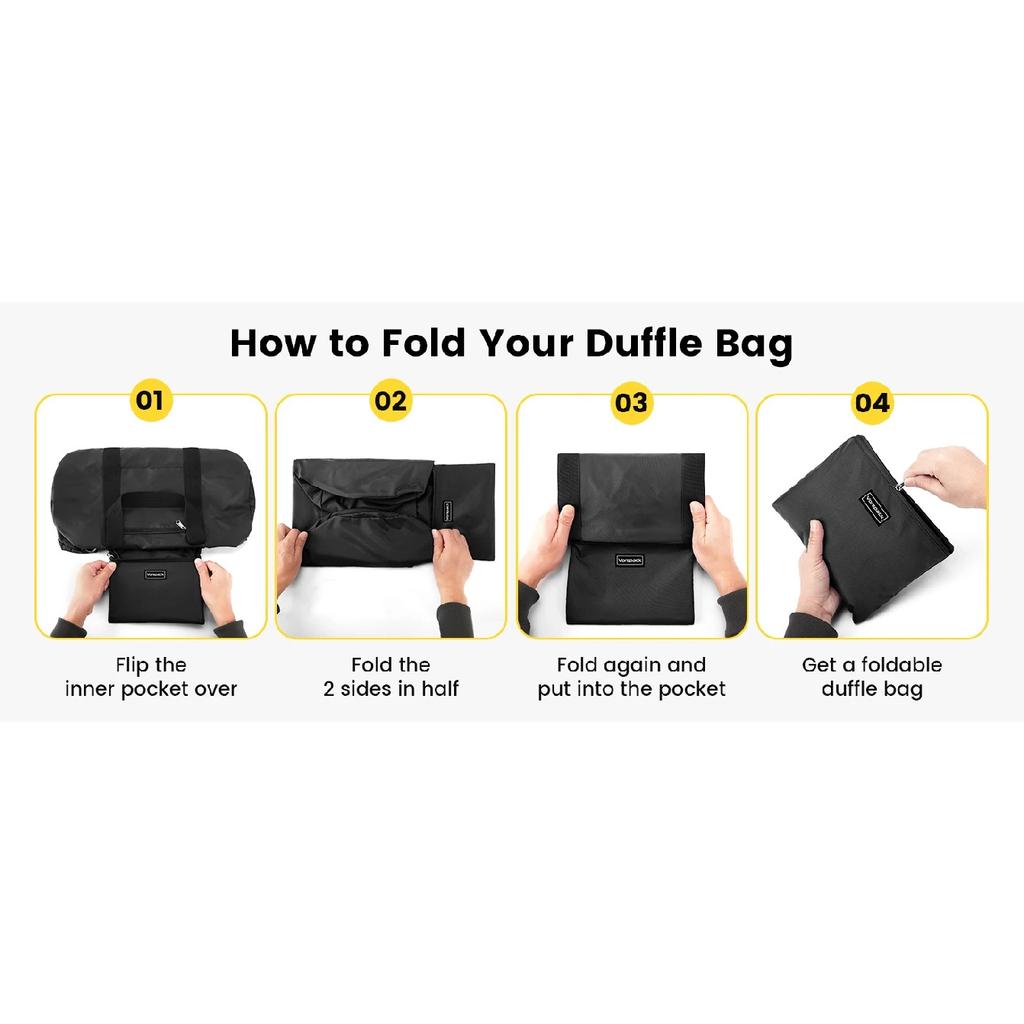 Vorspack Duffel Bag 20-24-28 Inches Foldable Gym Bag for Men Women Duffle Bag Lightweight with Inner Pocket for Travel Sports