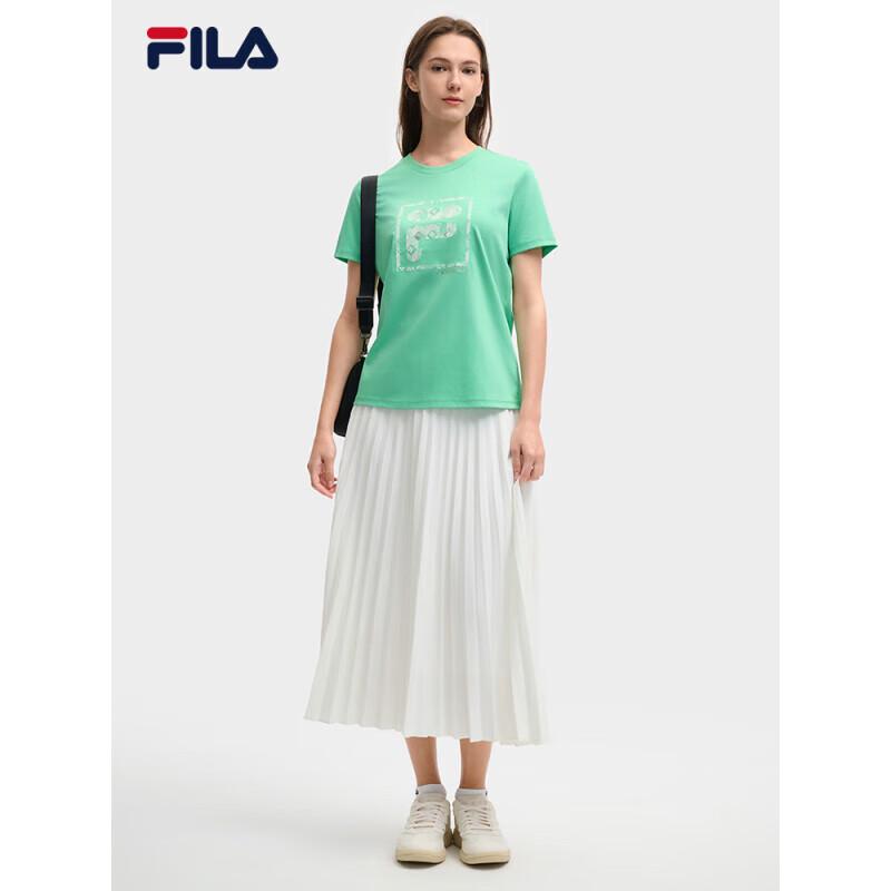 

FILA Women s Knitted Short Sleeve Round Neck T-Shirt XL