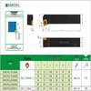 75° External Cylindrical Turning Tool Holder SSKCR2020K09 for CNC Lathe with Square Insert