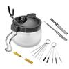 Airbrush Spray Gun Cleaning Kit: Includes Small Brush, Rinse Gun, Nozzle, and Four Ventilation Accessories for Auto Repair.