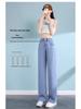 Women's Summer 2025 Tencel Light Blue Straight-Leg Ice Silk Jeans